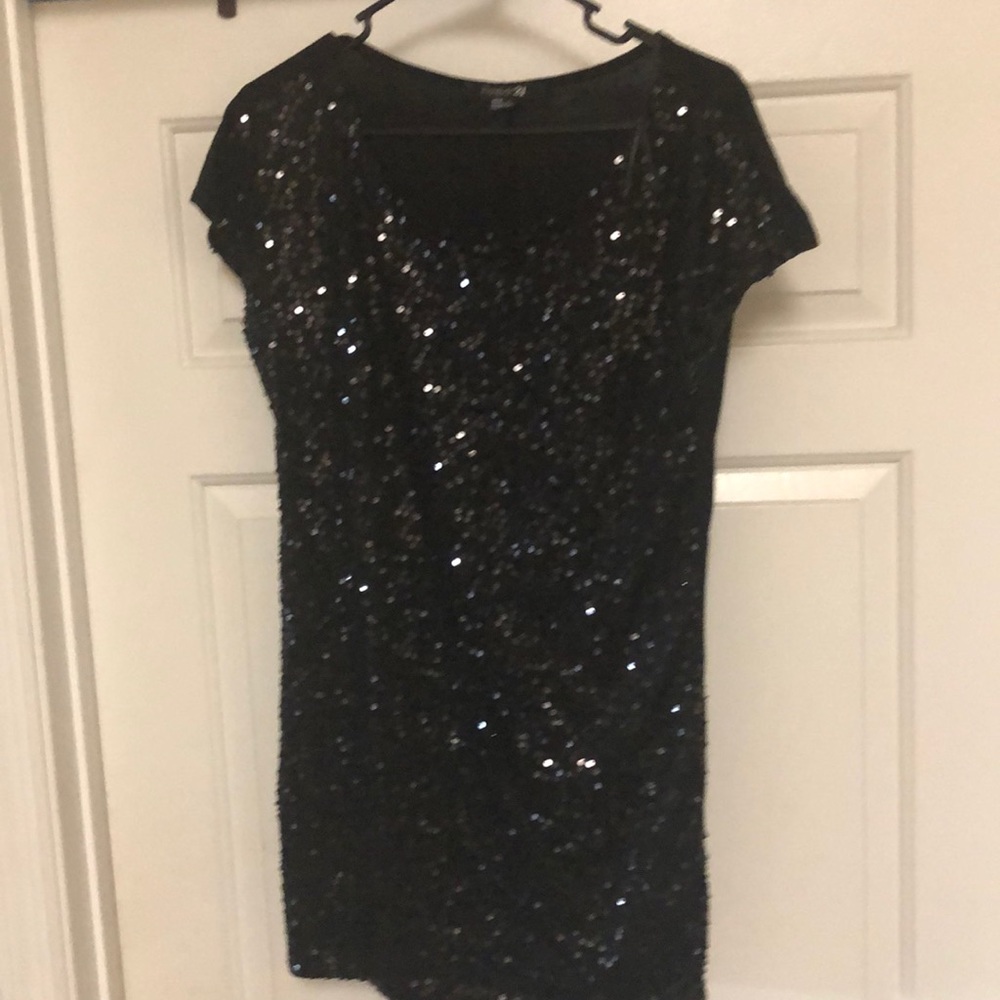 Black sequin dress